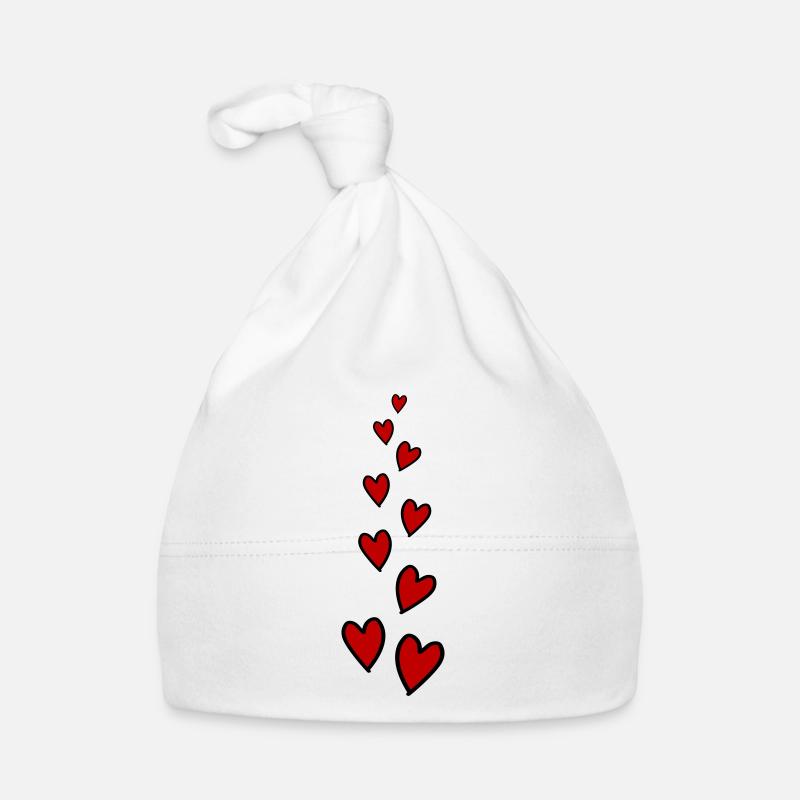 Symbole de l’amour des cœurs Bonnet bio Bébé