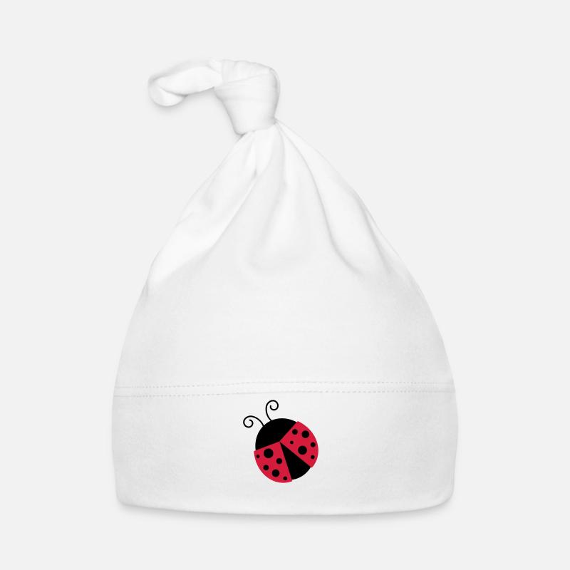 Kleiner Marienkäfer-Vektor Baby Bio-Mütze