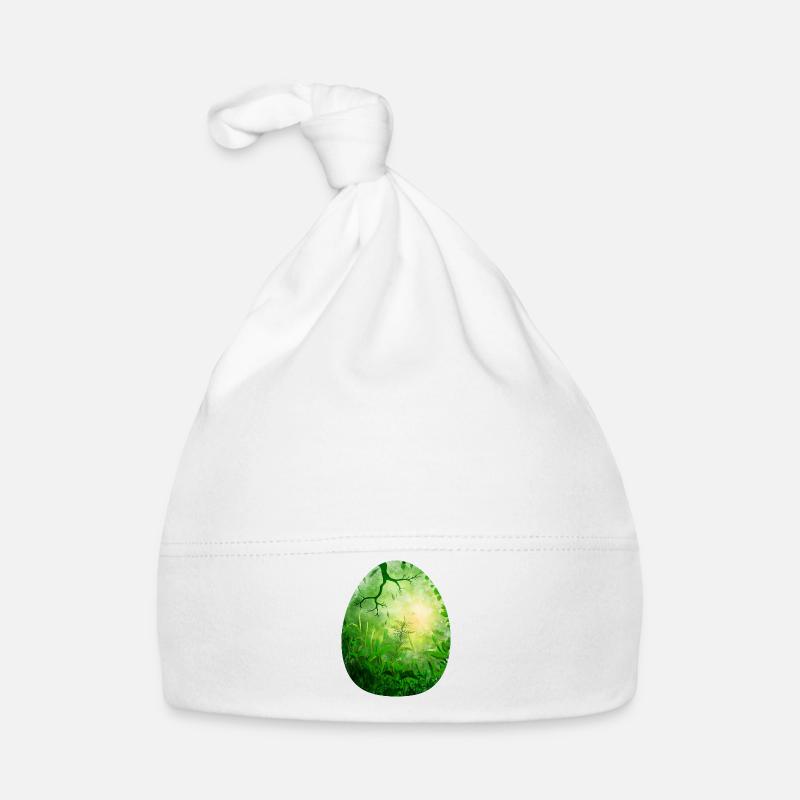 Dragon Egg Green Organic Baby Cap