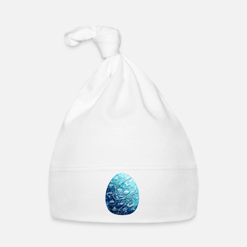 Dragon Egg Blue Organic Baby Cap