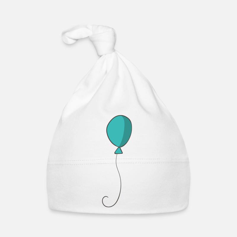 Luftballon - Baby Bio-Mütze - Weiß