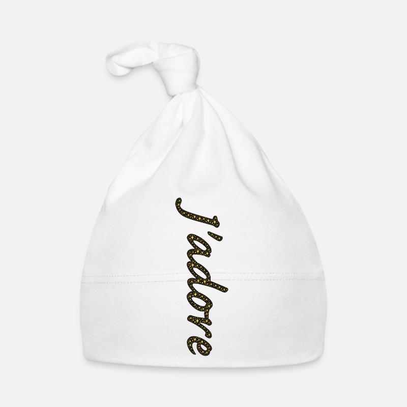 Cursive Golden Star Trail Organic Baby Cap