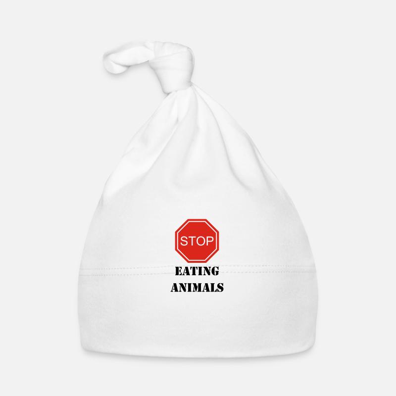 Stop eating animals Organic Baby Cap