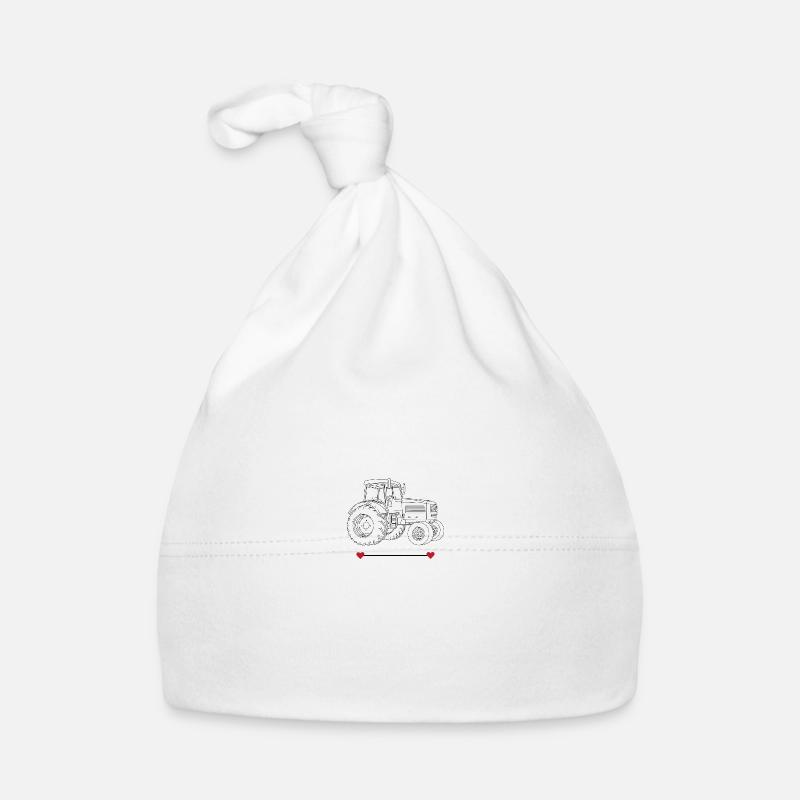 Tractor / tractor / tractor Organic Baby Cap