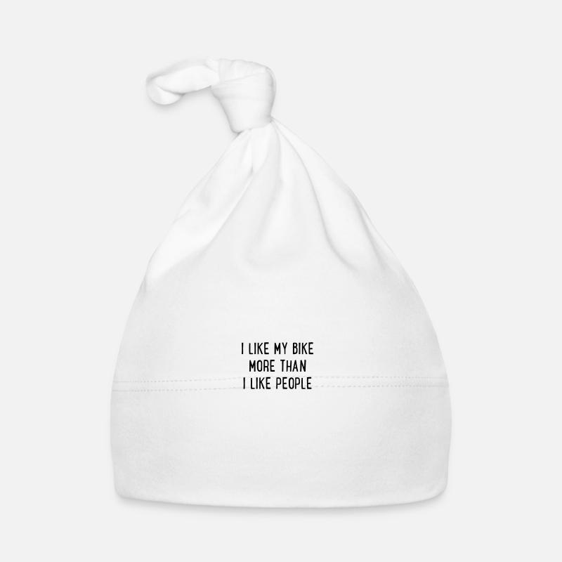 Bicyclette - Bonnet bio Bébé - blanc
