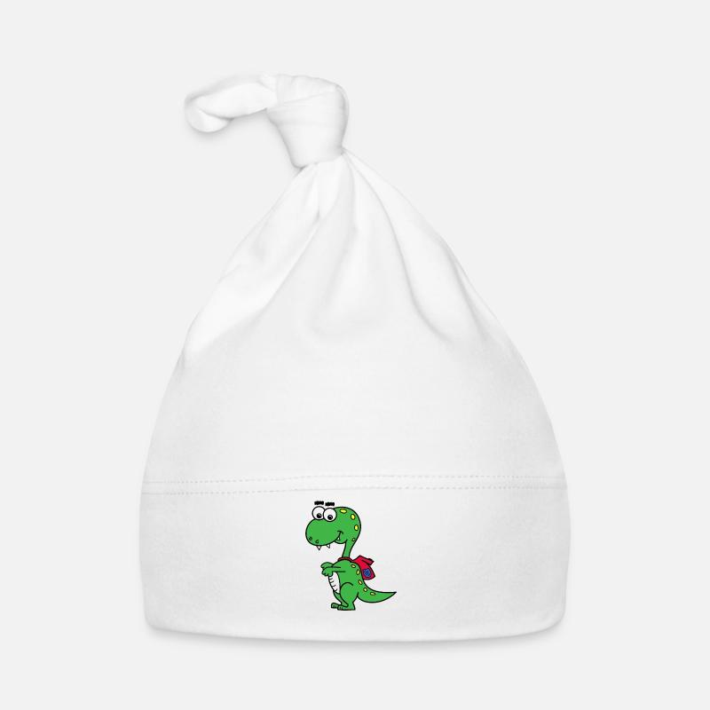 T-Rex mit Rucksack Baby Bio-Mütze