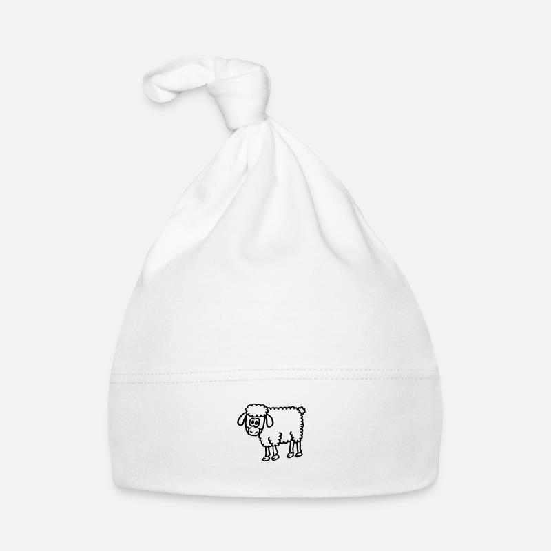 Niedliches Schaf Baby Bio-Mütze
