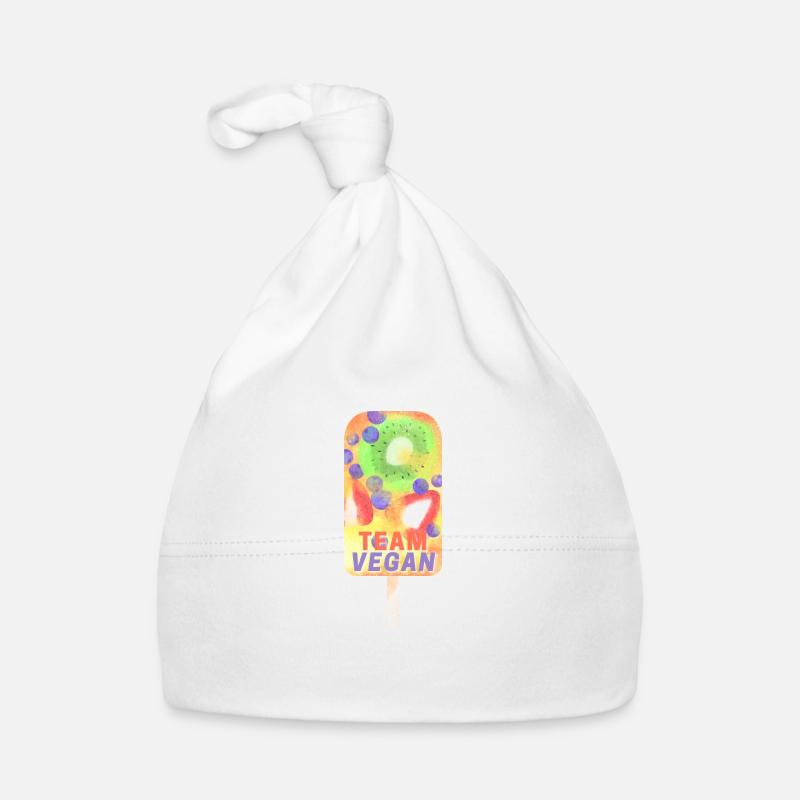 Team Vegan Cream Organic Baby Cap