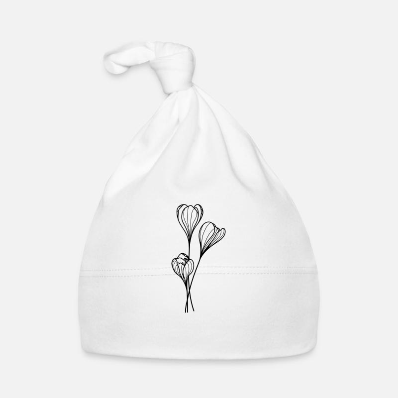 simple wildflower Organic Baby Cap