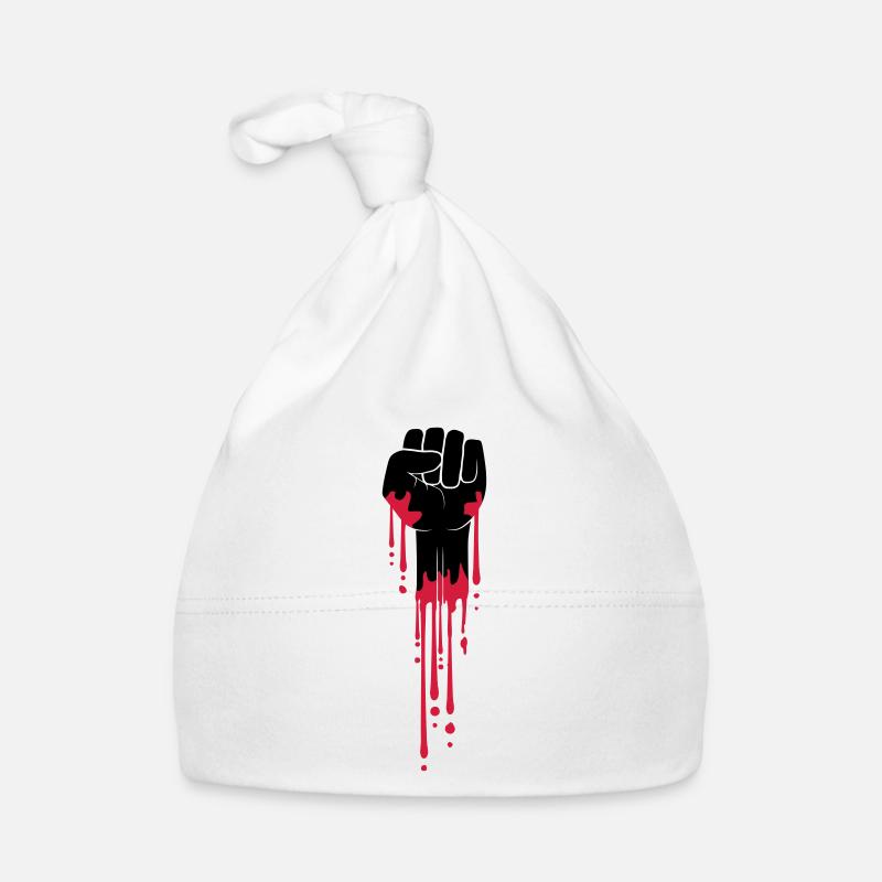 blut faust revolution tropfen stempel graffiti far Baby Bio-Mütze