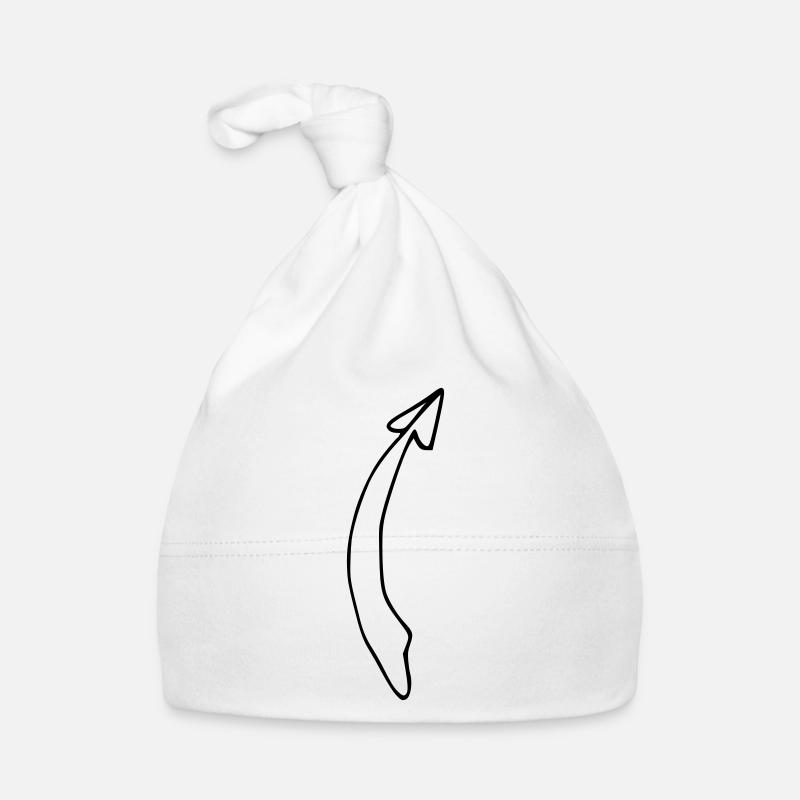 Flèche courbe flèches forme symbole vecteur Bonnet bio Bébé