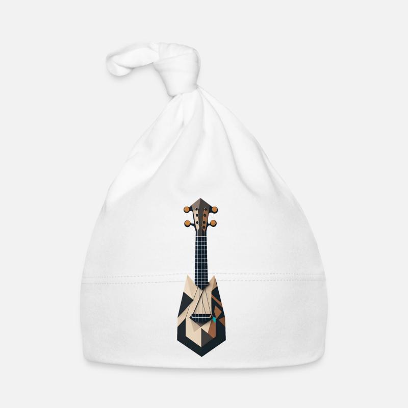 Abstract Ukulele Organic Baby Cap