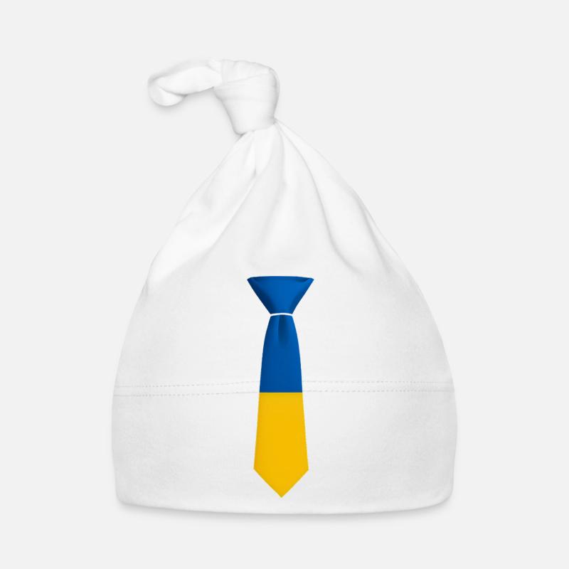 Blau-gelber Farbblock bindet Baby Bio-Mütze