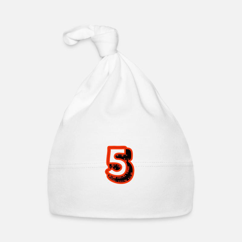5. 5 ANS. 5e ANNIVERSAIRE. ANNIVERSAIRE 5 ANS. 5 Bonnet bio Bébé