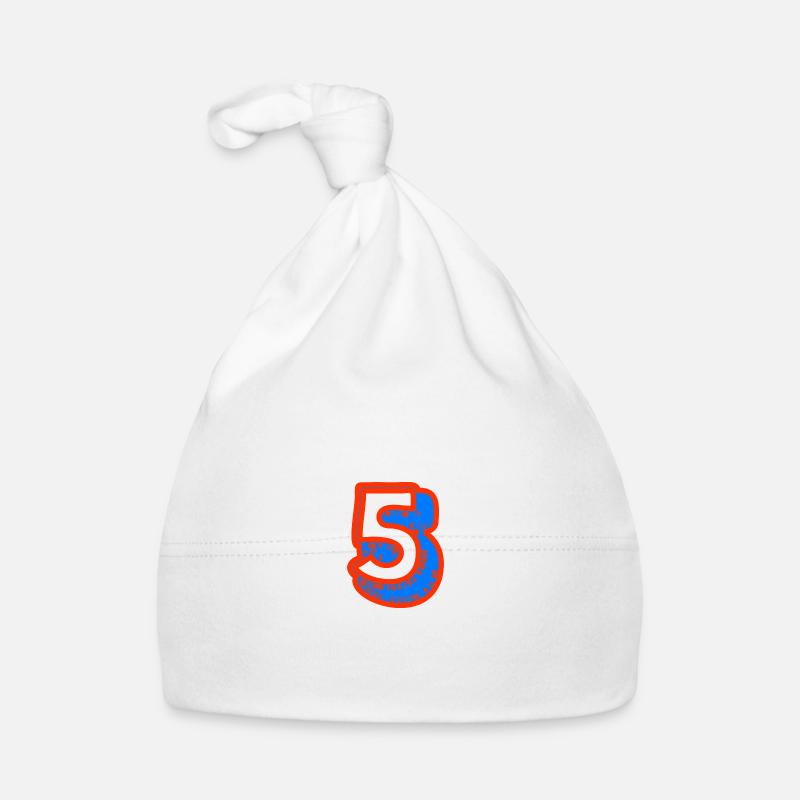 5. 5 ANS. 5e ANNIVERSAIRE. ANNIVERSAIRE 5 ANS. 5 Bonnet bio Bébé