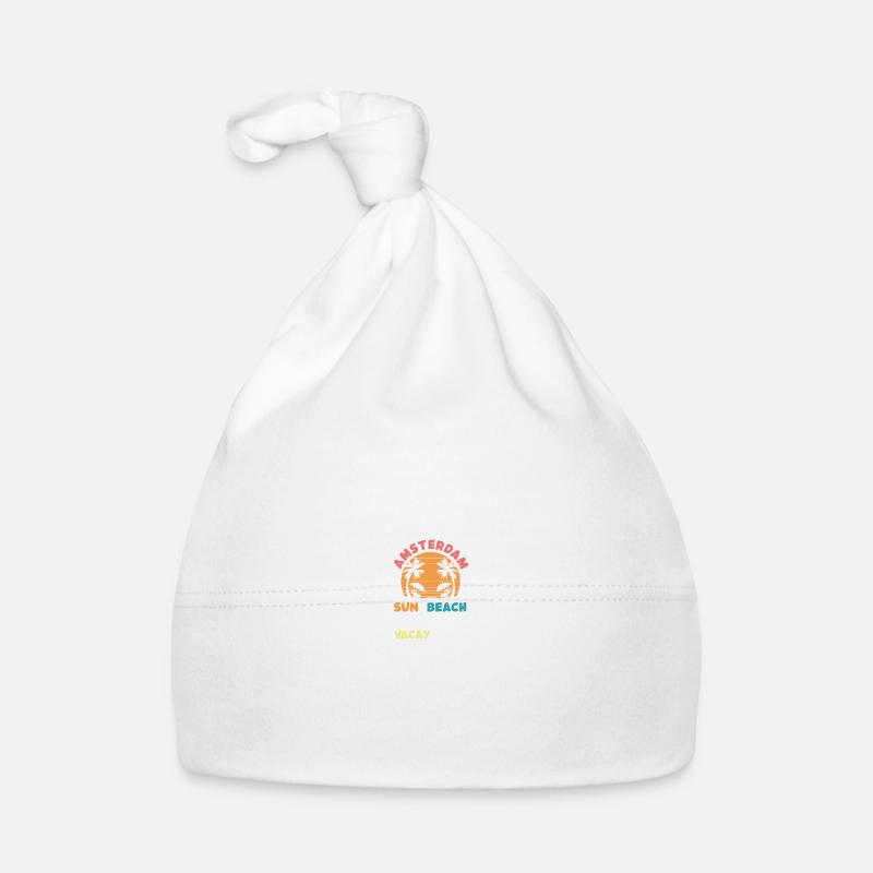 Amsterdam Sommer Vibes Baby Bio-Mütze