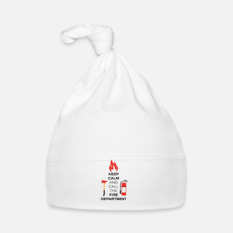 keep calm and call the fire department Baby Bio-Mütze