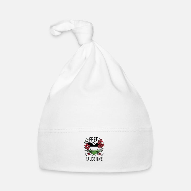 Free palestine flag Organic Baby Cap