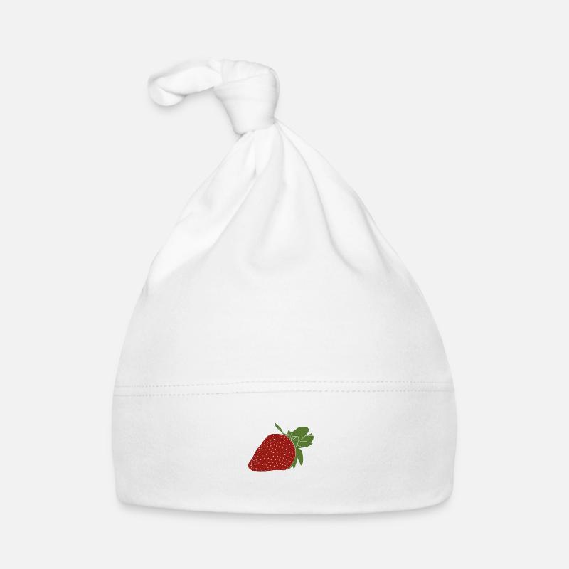 Erdbeere Baby Bio-Mütze