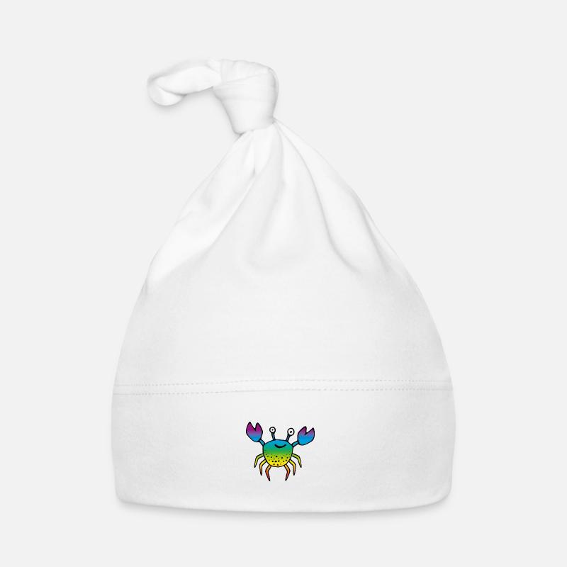 KREBS black rainbow 2 Baby Bio-Mütze