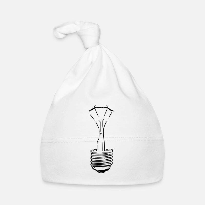 Lampe mit defektem Glaskolben Baby Bio-Mütze