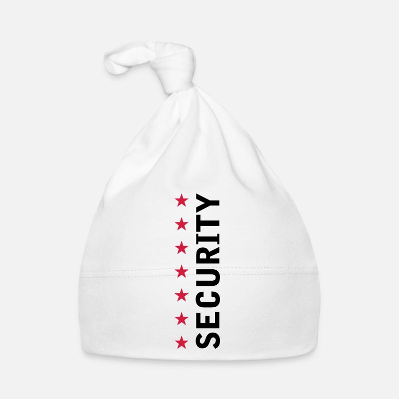 Security Text Logo Organic Baby Cap