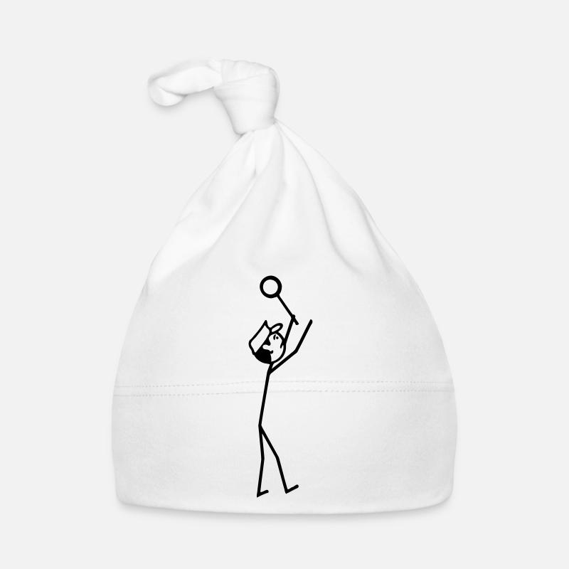 Gleisarbeiter Schaffner - Baby Bio-Mütze - Weiß