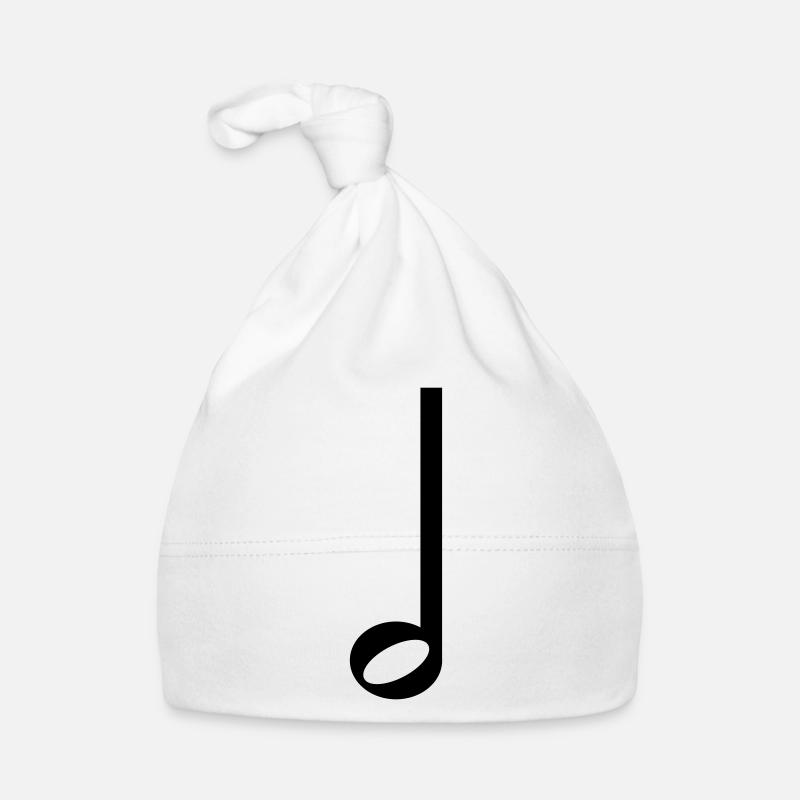 Halbe Note Musik Symbol Baby Bio-Mütze