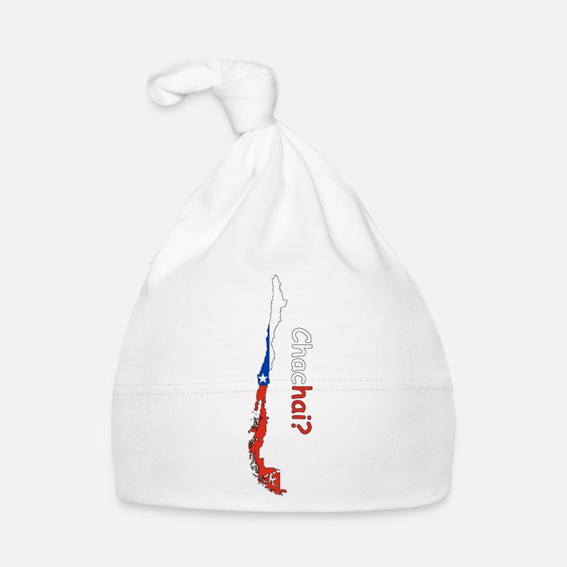 Chile Silhouette Flag Organic Baby Cap