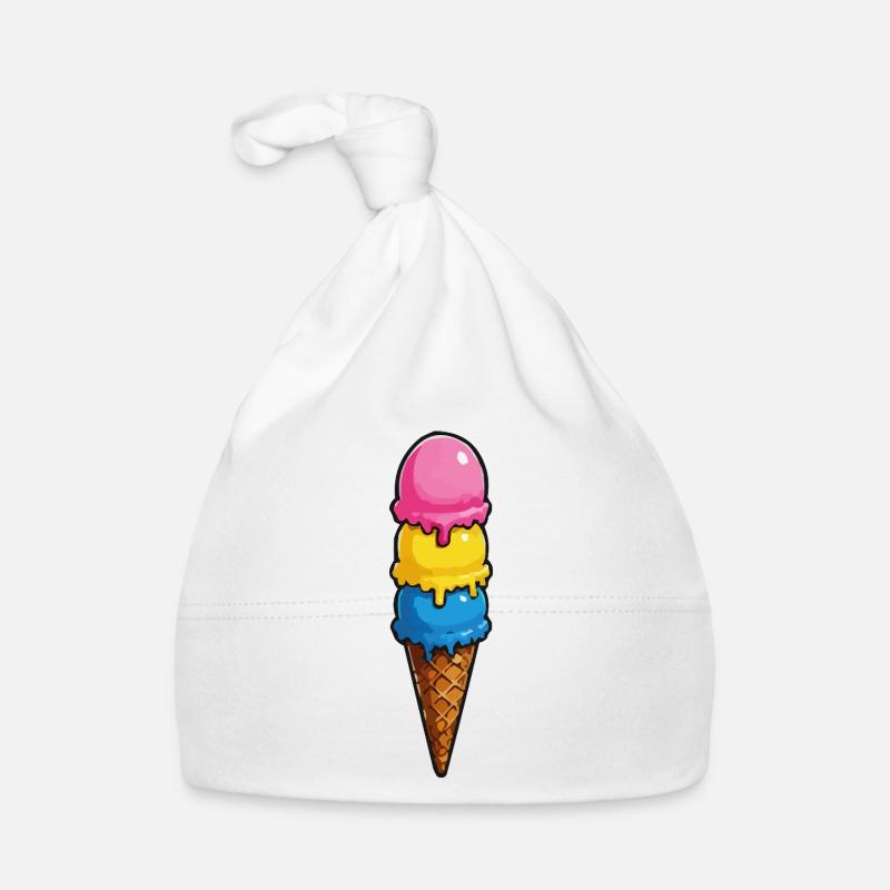 Pyramide de glace à trois couleurs Bonnet bio Bébé