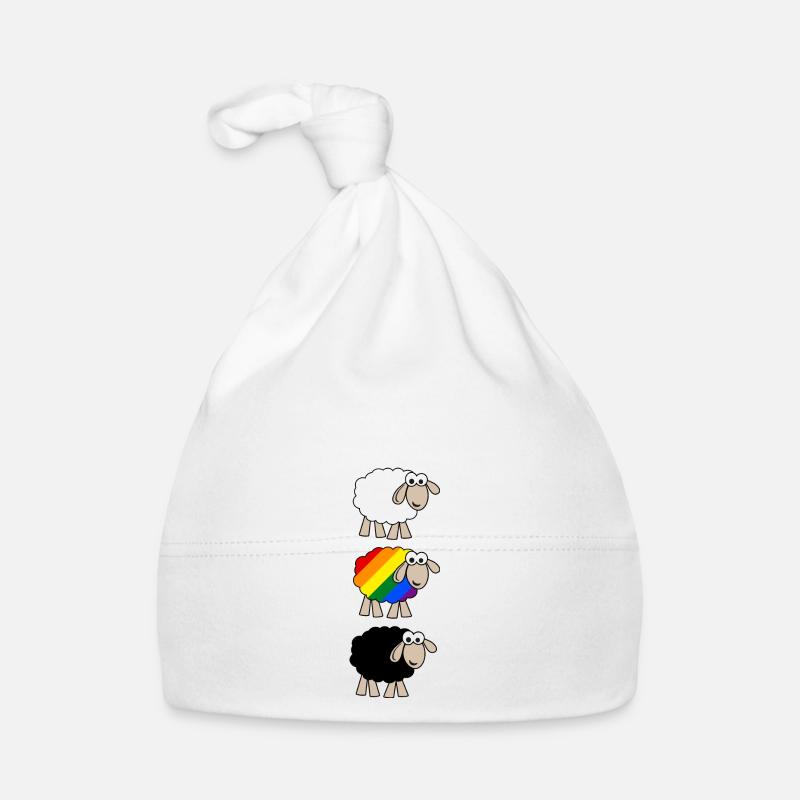 Mouton arc-en-ciel Bonnet bio Bébé