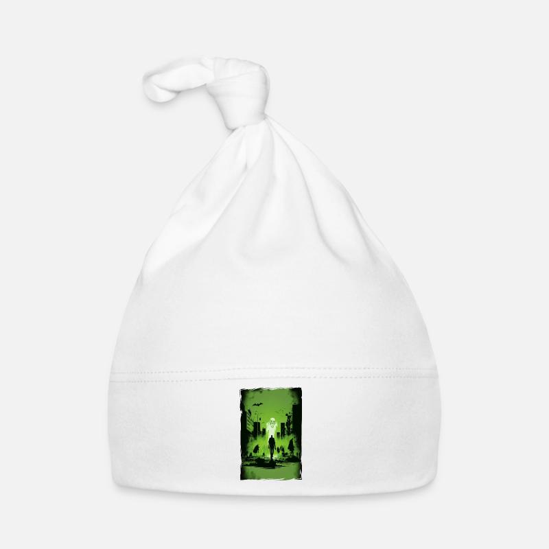 Zombie Illustration Minimalist Design Organic Baby Cap