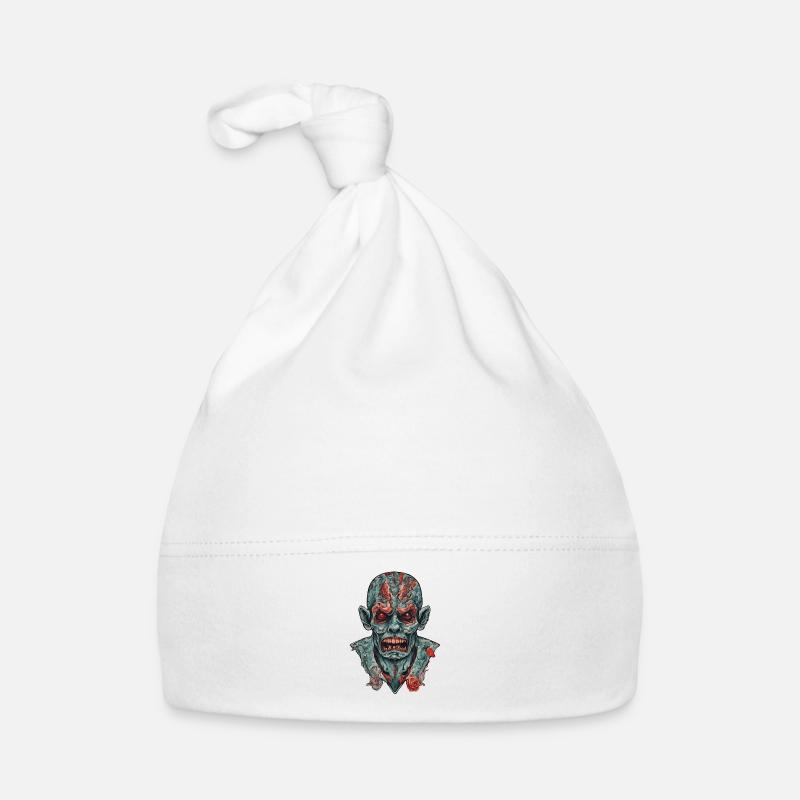 Zombie - Baby Bio-Mütze - Weiß