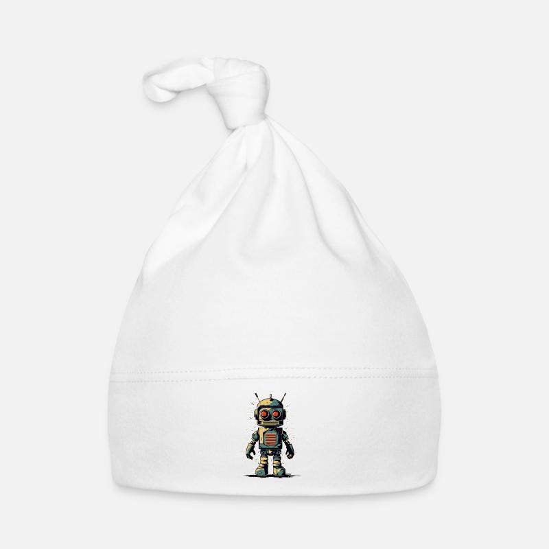 Robot de style rétro Bonnet bio Bébé