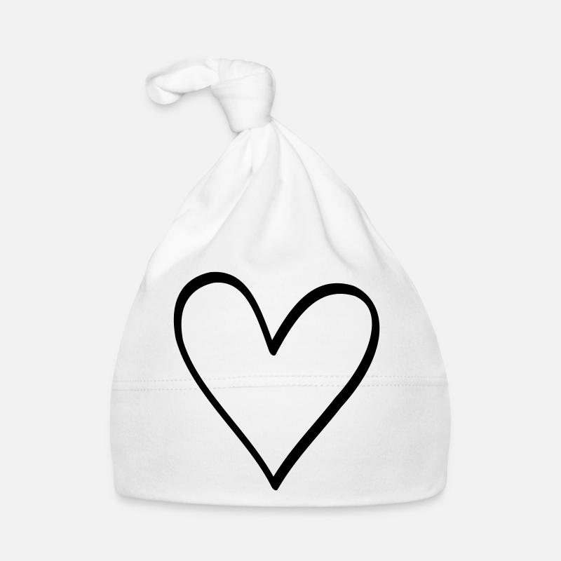 Herz Symbol Liebe Freundschaft Leben Geschenk Baby Bio-Mütze