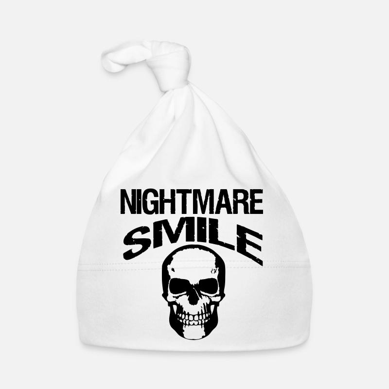 Nightmare Smile Halloween, Sprüche, Geschenk Baby Bio-Mütze