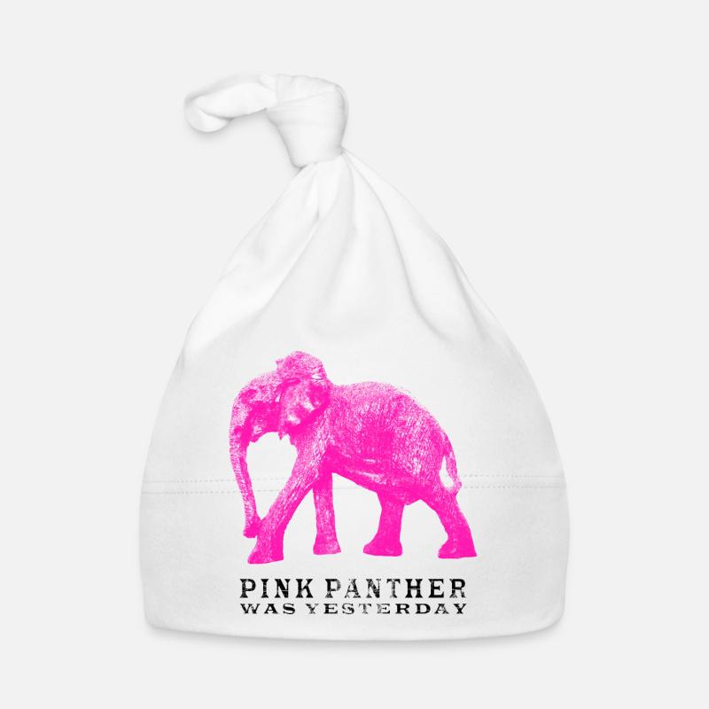 Pink Panther Elephant Organic Baby Cap