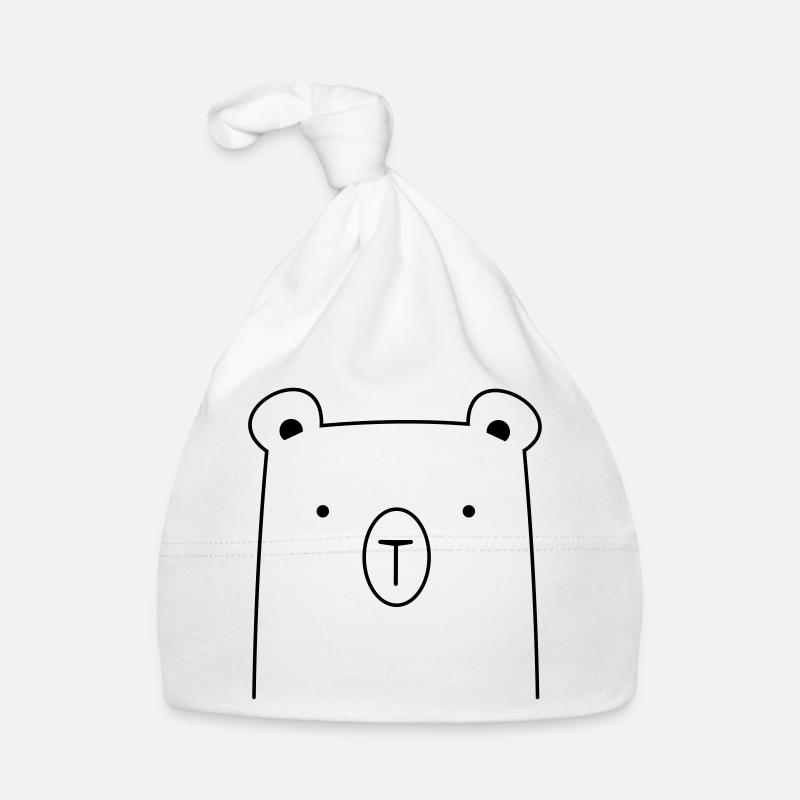 Bär Bärchen Knuddelbär Geschenkidee Baby Bio-Mütze