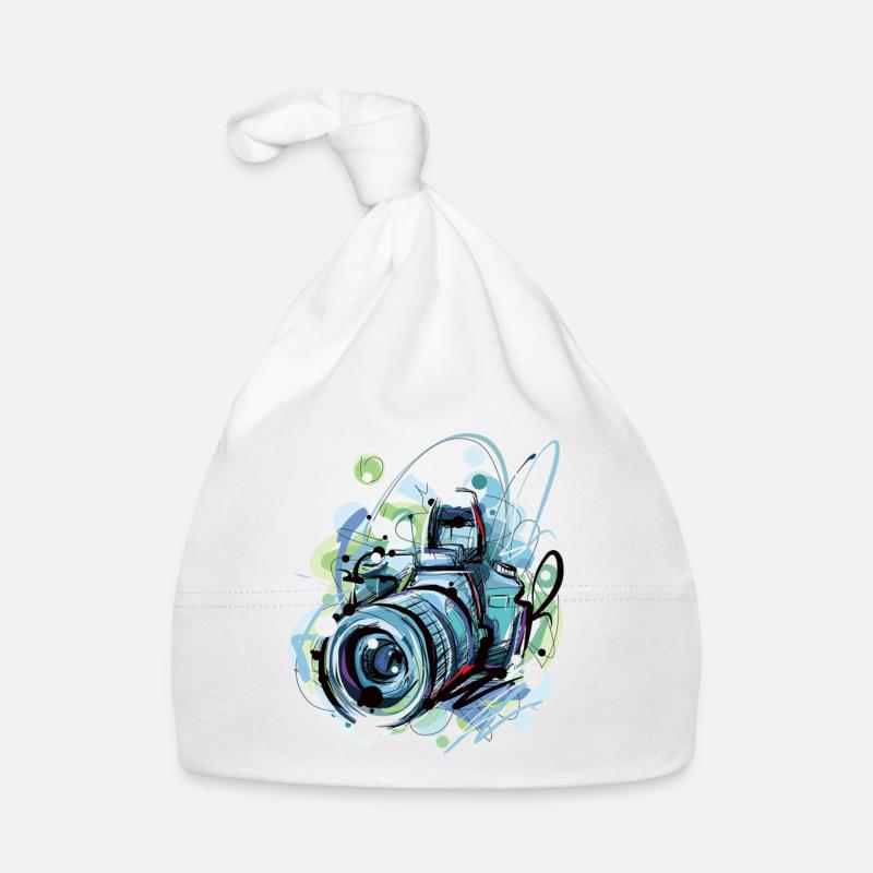Caméra en éclats urbains Bonnet bio Bébé