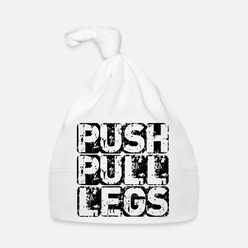 PUSH PULL LEG Organic Baby Cap