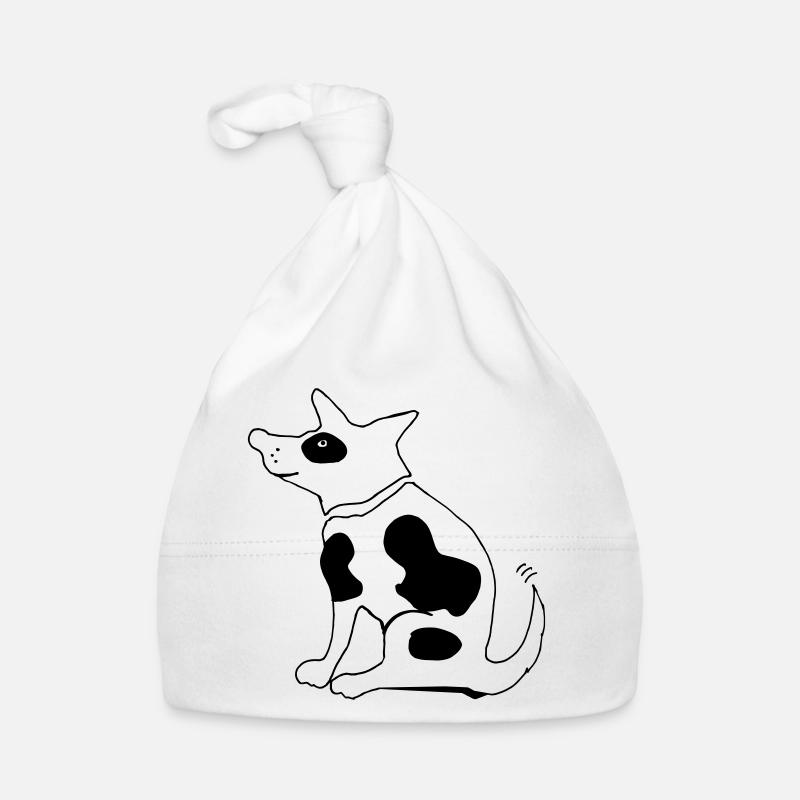 Drôle de chien tacheté, terrier Bonnet bio Bébé