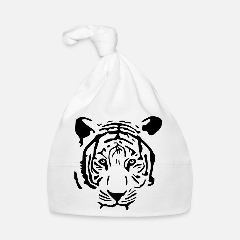 Tigre blanc Bonnet bio Bébé