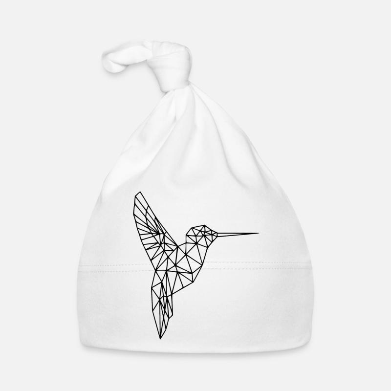 oiseau - Bonnet bio Bébé - blanc