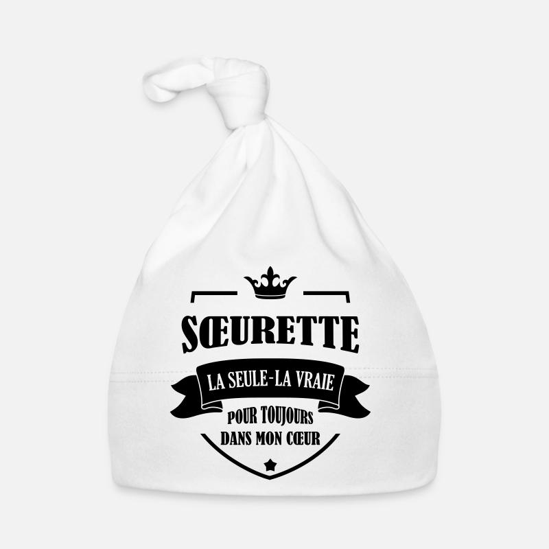 Soeur Soeurette Frère Naissance Bébé Sœur Bonnet bio Bébé
