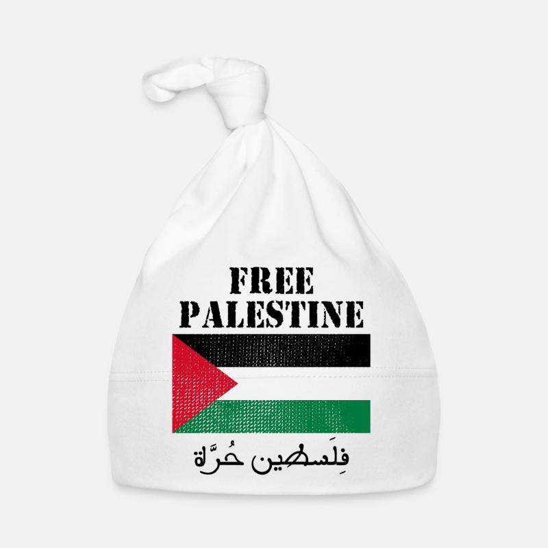 Free Palestine Flag Organic Baby Cap