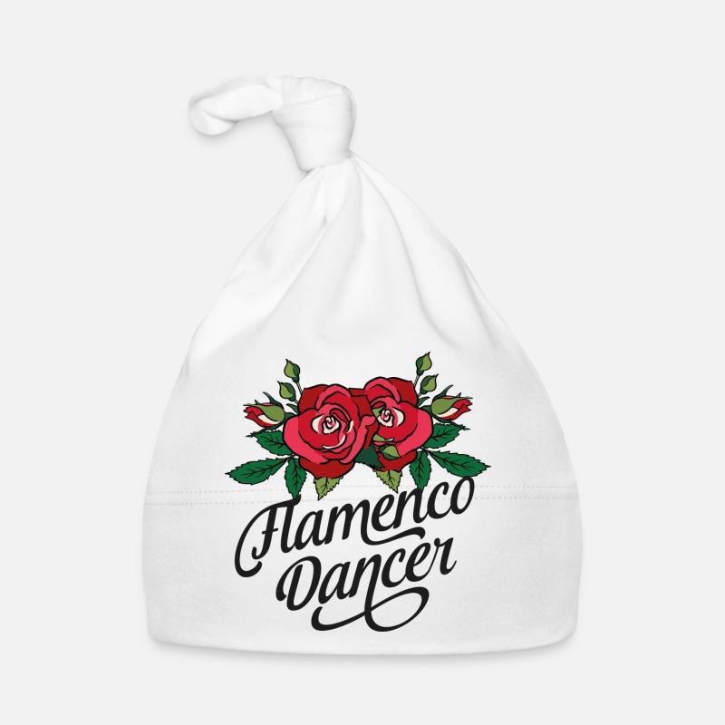 Flamenco Dancer Roses Organic Baby Cap