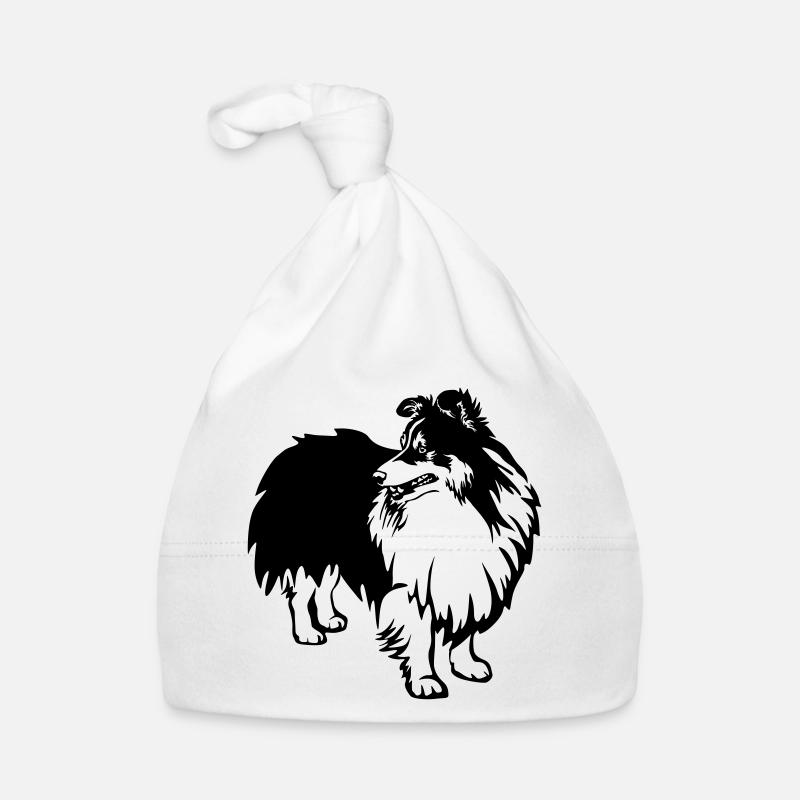 Sheltie - Bonnet bio Bébé - blanc
