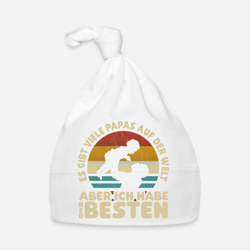 So viele Papas auf der Welt Vatertag Geschenk Baby Bio-Mütze