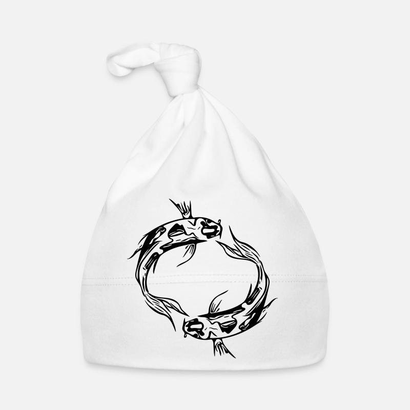 Zwei Vector Koi Karpfen Fische Baby Bio-Mütze