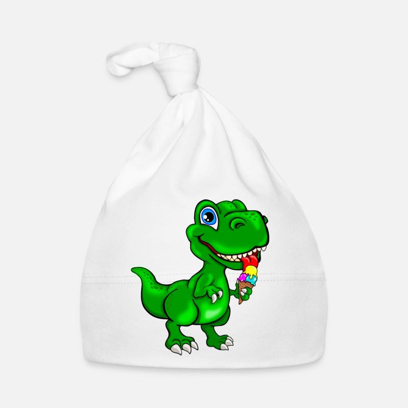 Dino avec de la glace -Dinosaures avec de la glace Bonnet bio Bébé